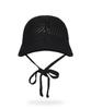 Bajal New Wave Bazal Punched Knit Bonnet Hat Black