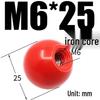 Bakelite Handle Plastic Round Ball Lever with Red Copper Core and Black Iron Core, M4-M16