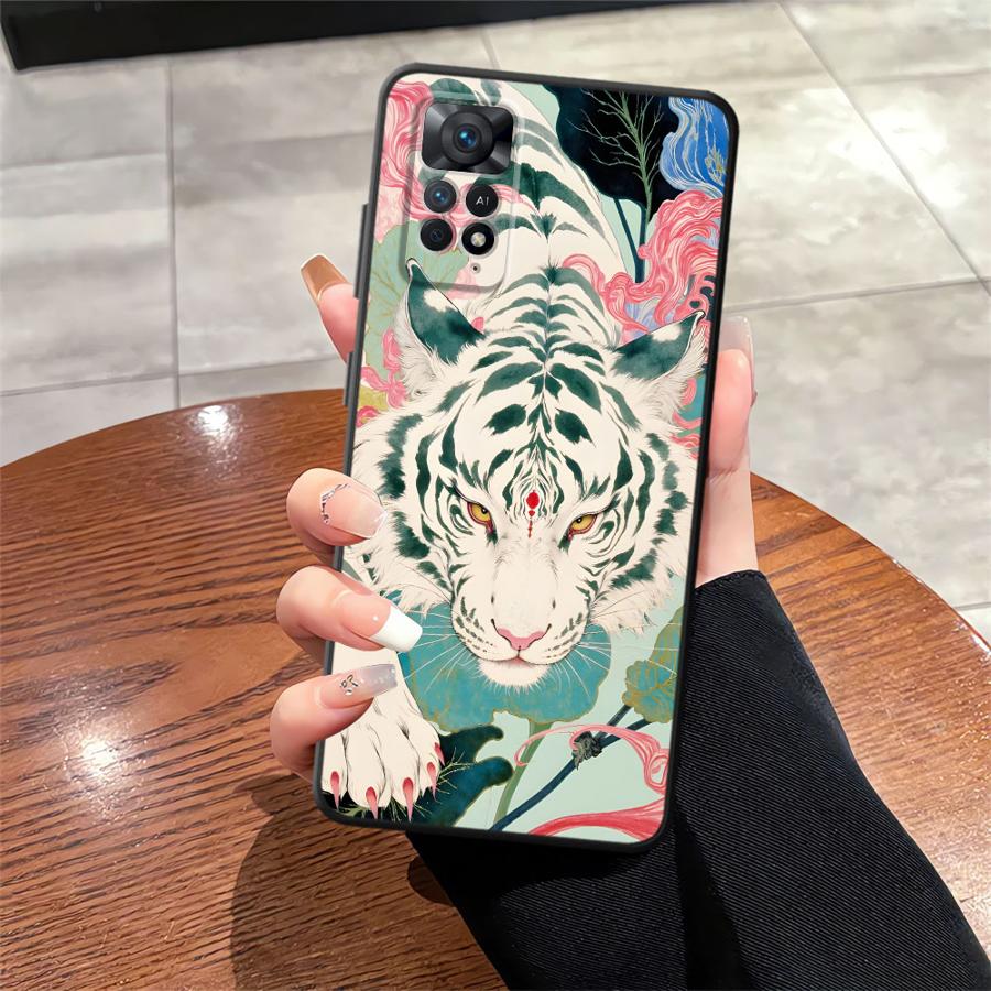 Cool Tiger Funda Phone Cover Case for Xiaomi Redmi Note 7 8 13 Pro Plus 10S 9S 9 10 14 11 12 Pro 11s 12s