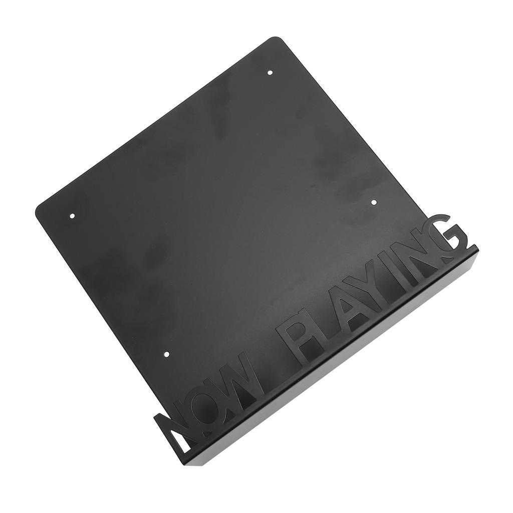 Record Holder Storage Display Shelf Metal Iron Wall Mount Organizer Stand Home Furniture