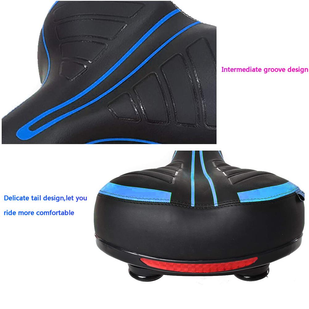 Wide Soft Bike Seat Cushion Shockproof Design Big Bum Bike Saddle for MTB Mountain Bike Folding Bike Road Bike Spinning