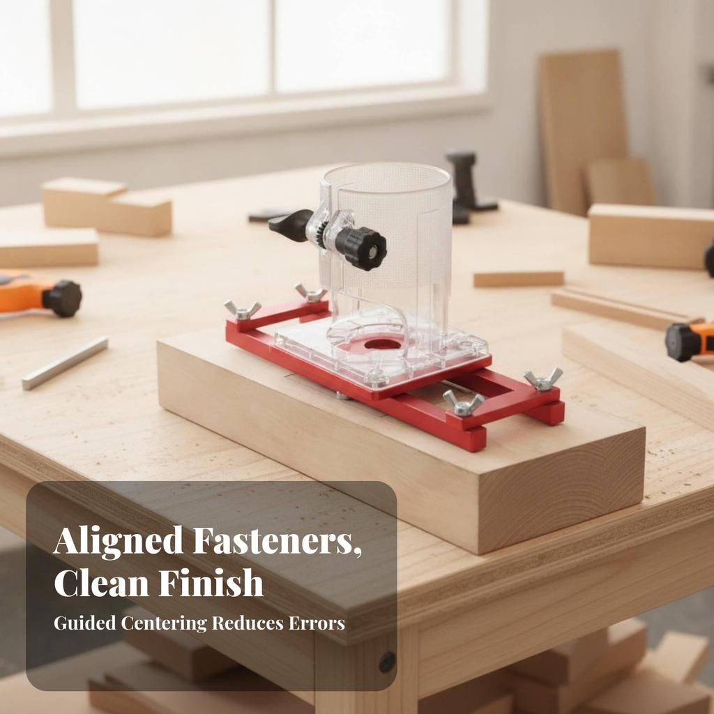 Adjustable Woodworking Slotting Guide Bracket Accurate Router