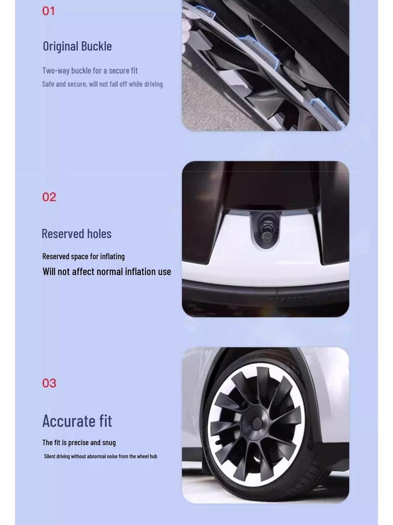 20-Inch Wheel Cover Protection Ring for Tesla Model Y: Full-Coverage Scratch-Resistant Rim Guard