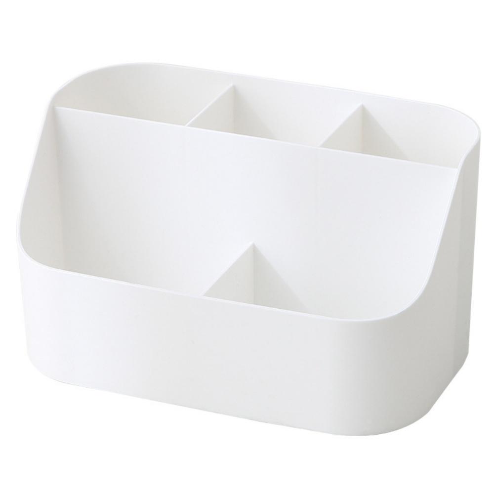 

Multifunctional 5-grid Large Capacity Desktop Storage Box Partitioned Office Supplies Storage Box Cosmetics Organizer Container белый