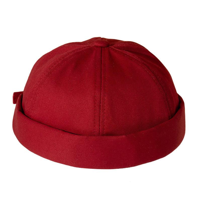 Vintage Men's Summer Cotton Brimless Skullies Cap Street Portable Docker Hats Multipurpose Beanie Hat Hip Hop Hats Japanese INS