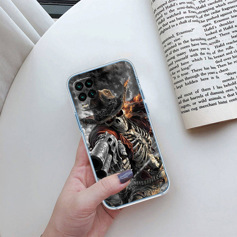 JO60 Grim Reaper Skull Phone Case for Motorola E22S E7 G6 G7 G8 G9 Plus Power Play G10 G20 G04 E30 E40 E22 E20 E13 G22 G23 G Stylus Play