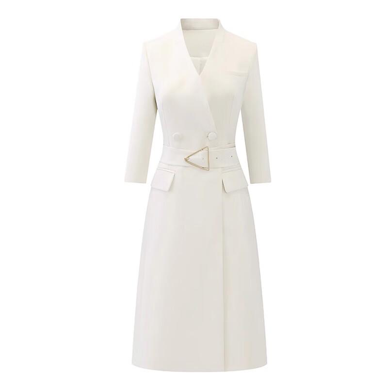 

Элегантное женское профессиональное платье-костюм А-силуэта 3XL