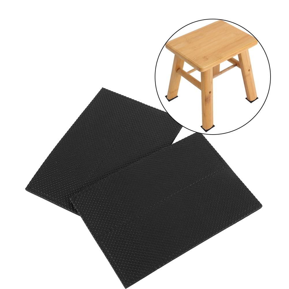4pcs Black NOn slip Self Adhesive Floor Protectors Furniture Sofa Desk Chair Rubber Feet Pads