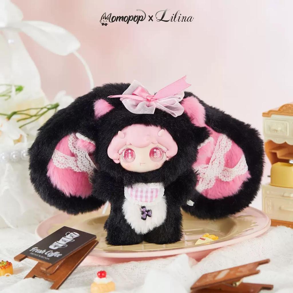 [LILINA] FLORA DREAM Bunny Series Plush Toy  Authentic Blind Box  Approximately 15cm In Size with PVC Face, Fluffy Long Ears, and a Large Bow  Cute