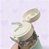 500ml Leak-proof Water Bottle with Straw Portable Student School Food Grade Plastic Water Cup Modern Simple Style Juice Beverage