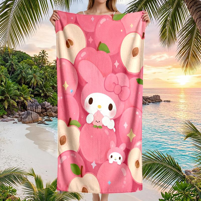 Large Beach Towel Quick Dry Absorbent Towel For Beach IndoorMy Melody