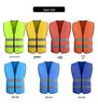 Iron Head Kung Fu High-Visibility Reflective Safety Vest - Breathable Mesh for Construction & Security