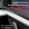 For Tesla 22-24 Model 3 Model Y Console Car Center Control Dashboard Door Trim Insert Cover Accessories Dashboard Decor Panel
