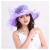 Women's Large Bowknot Mesh Sun Hat - Breathable Summer Protection for Outdoor Travel & Beach
