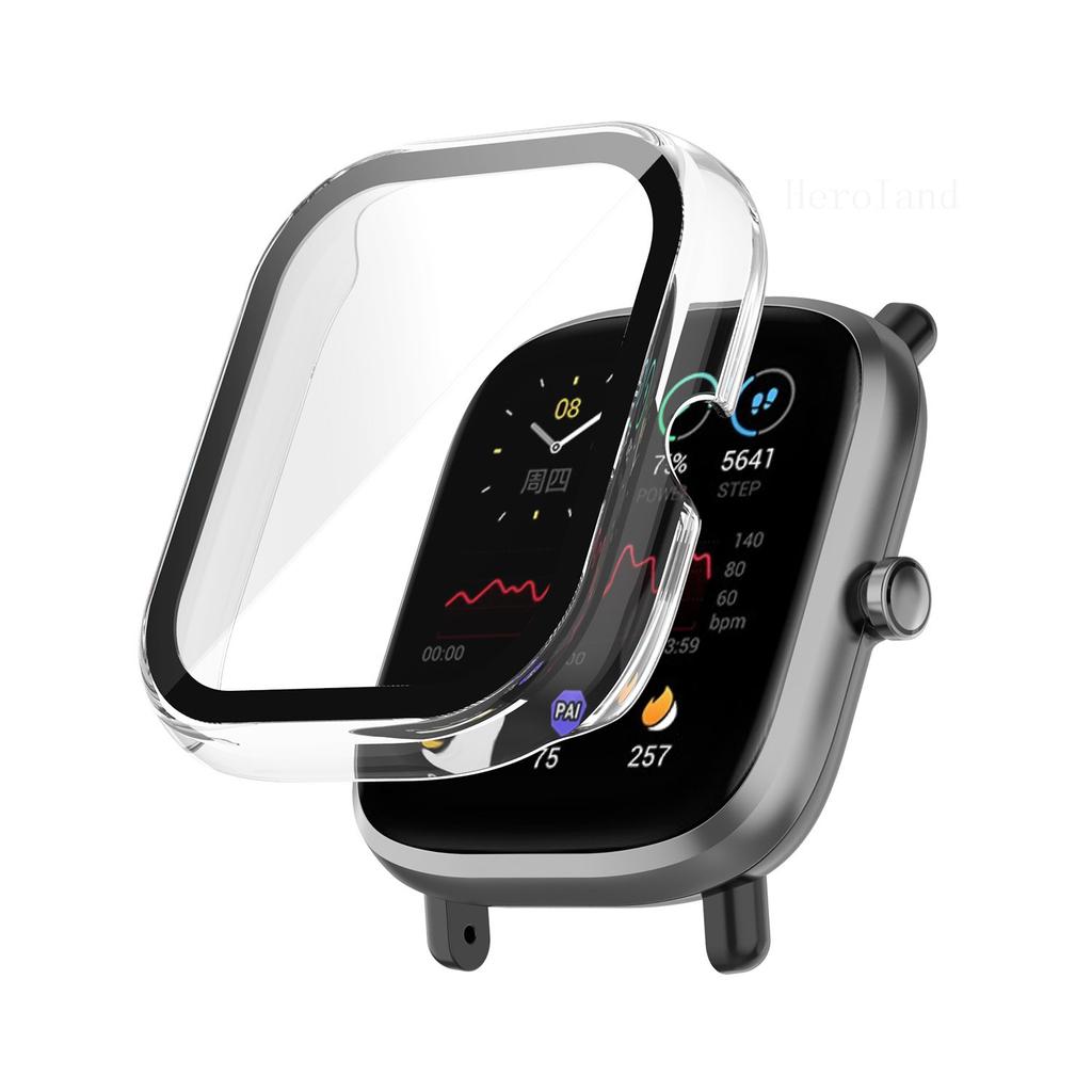 Full Protective Case For Xiaomi Huami Amazfit GTS 2 Mini Screen Protector Cover Shell +tempered Glass Film GTS2 MinI Accessories