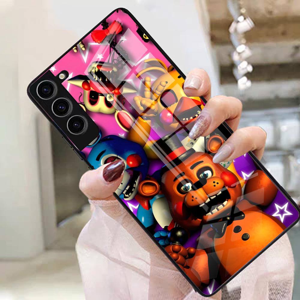 F-Fnaf F-Five Nights At Freddys Phone Case For Samsung S25 Edge Ultra S23 S22 S21 S20 Ultra Plus S24 Fe A54 A53 A25 Glass Cover