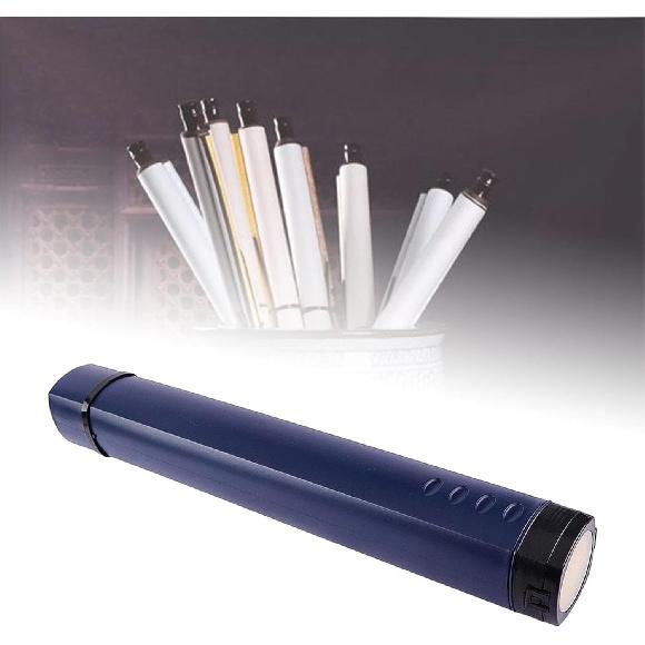 Pouzdro na plány Tube Tube pro ukládání plakátů Rozšiřitelné Ochranné s nastavitelným popruhem Tube pro ukládání dokumentů, pro výkresy, Modré