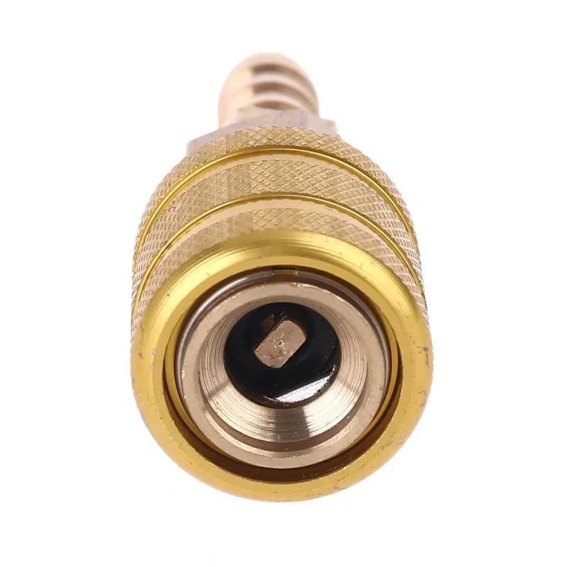 8mm Solid Brass Tire Valve Clip Pump Nozzle Clamp Quick Connect Universal Air Chuck Inflator Pump Adapter Thread Connector