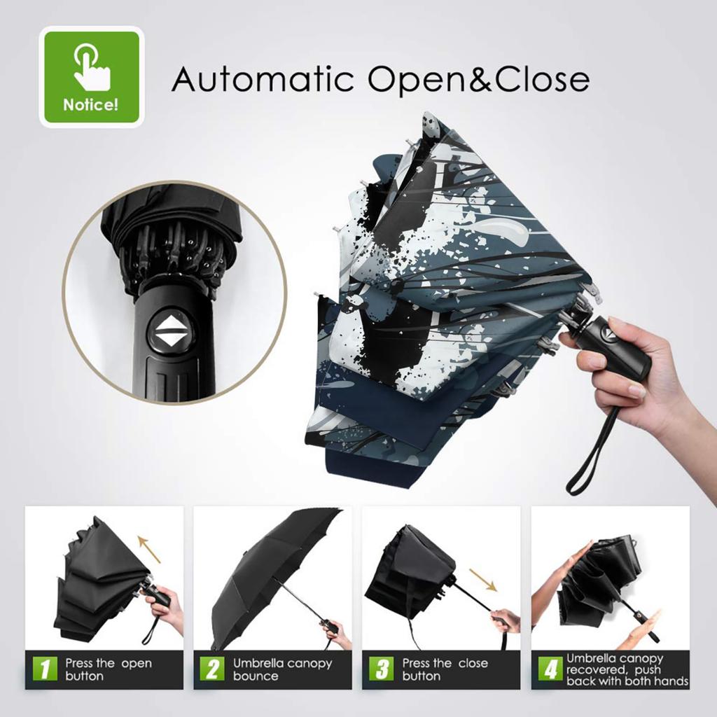 Compact Umbrella Featuring a Soccer Ball Design - Automatic Open And Close, Resistant To Wind, Offers, Perfect for Sports Enth