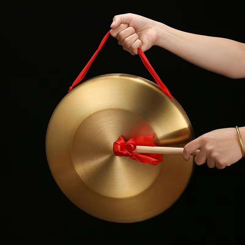 Bronze Plated Performance & Warning Gong with Hammer