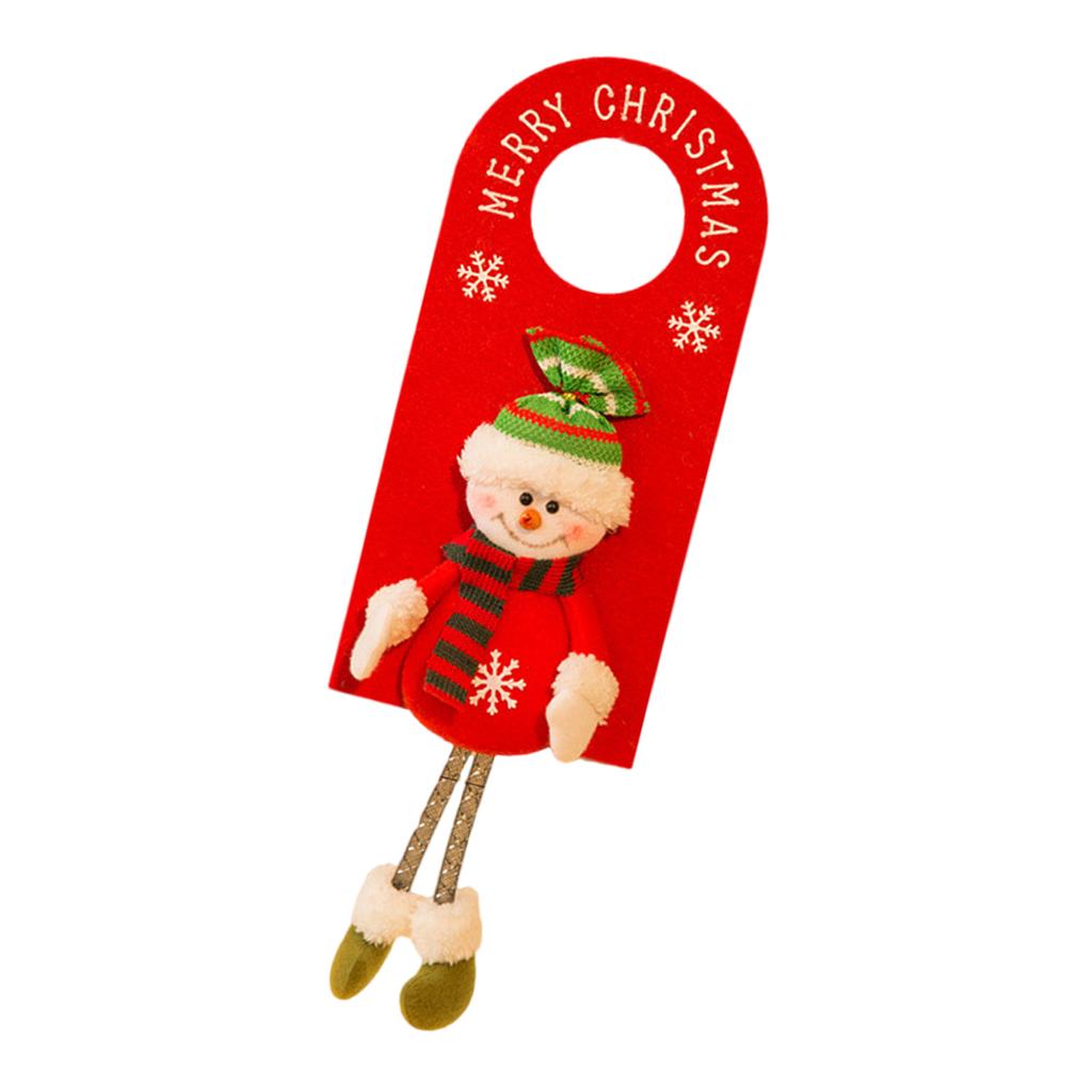 Christmas Door Knob Hanger Decorative Door Handle Hanging Decors Festival Pendant for Drawers and Cabinets
