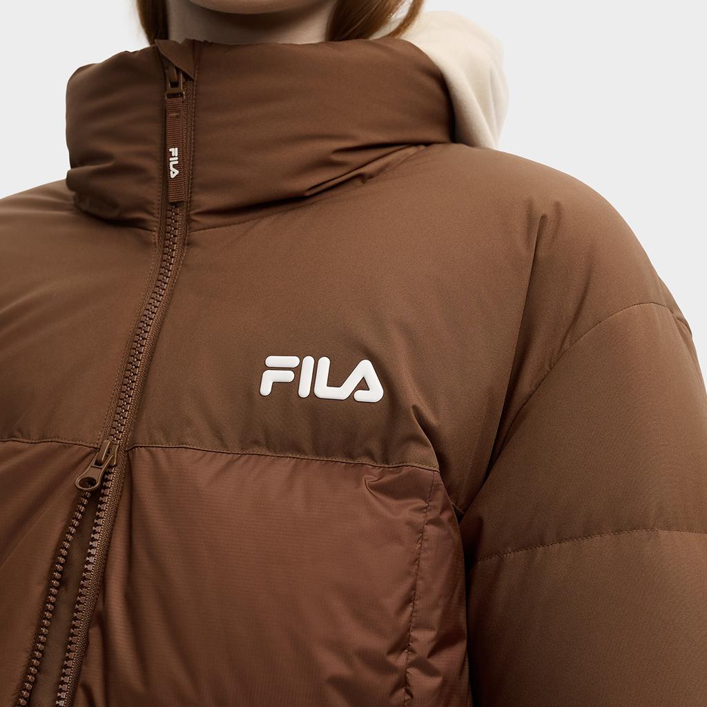 FILA Original RGB Multicolor Fashion Classic Simple Retro Personality Trendy Casual Versatile Warm Waterproof Down Jacket F11W549902FBN