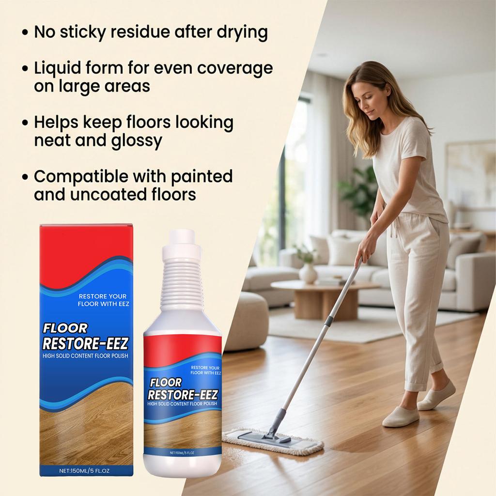 Floor Polisher Effective For Everyday Floor Care  Leaving Scratches Barely Noticeable. 150ml