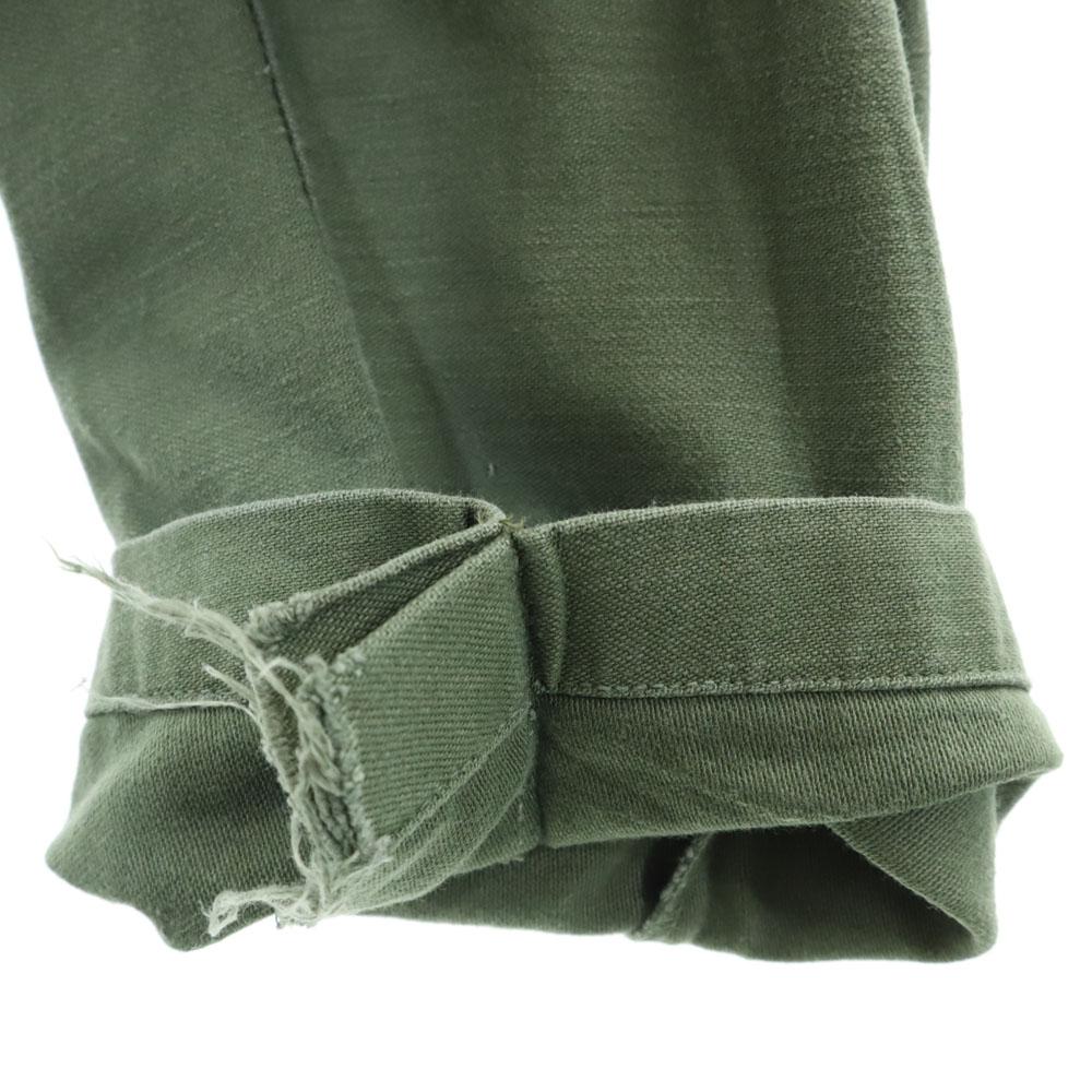 US ARMY 70s DSA Vintage Cotton Satin Baker Pants W28 khaki military Men's Used