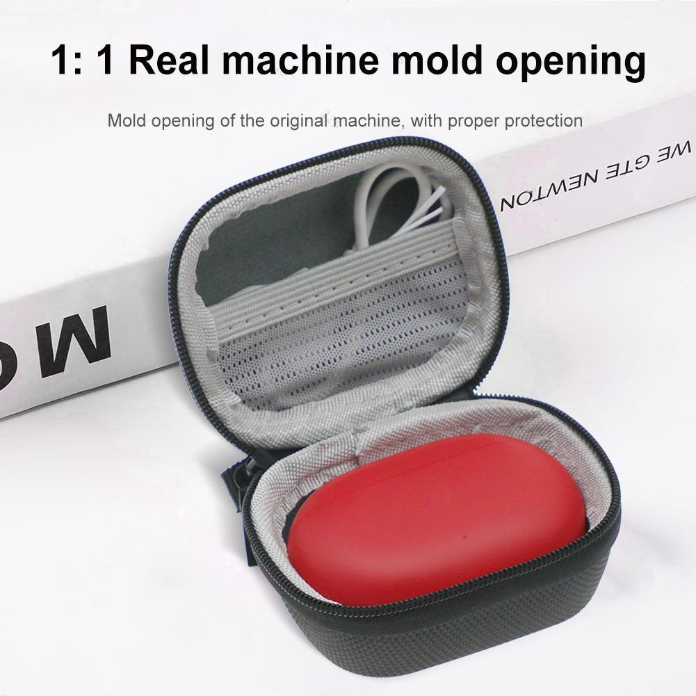 EVA Hard Case with Carabiner Portable Storage Bag Earphone Travel Carrying Case for Beats Studio Buds/Beats Studio Buds+ Earbuds