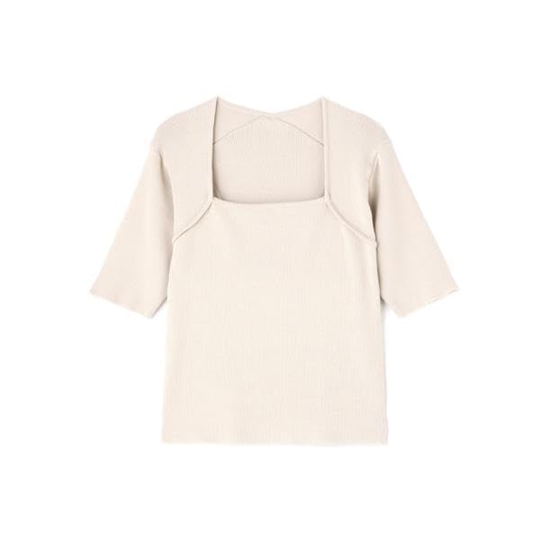 N Natural Beauty Trapeze Neck Rib Knit Light Gray Basic Women's Sweater,