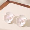 Super Fairy Sweet Temperament Fairy Wind Dripping Oil Pearl Poppy Petal Earrings Simple Personality Cute Versatile Earrings