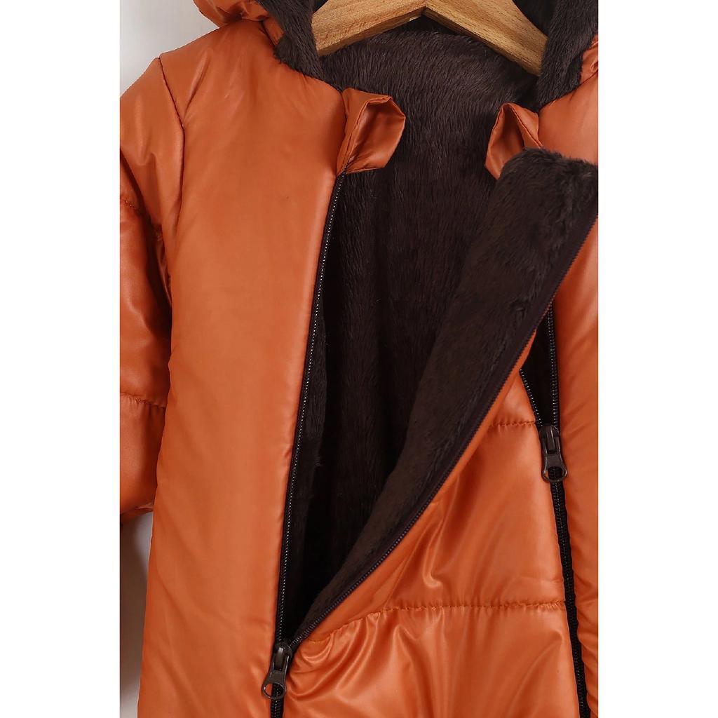 Non-marking Cold Proof 100% Cotton Hooded Winter Girl Boy Baby Astronaut Jumpsuit Cosmonaut