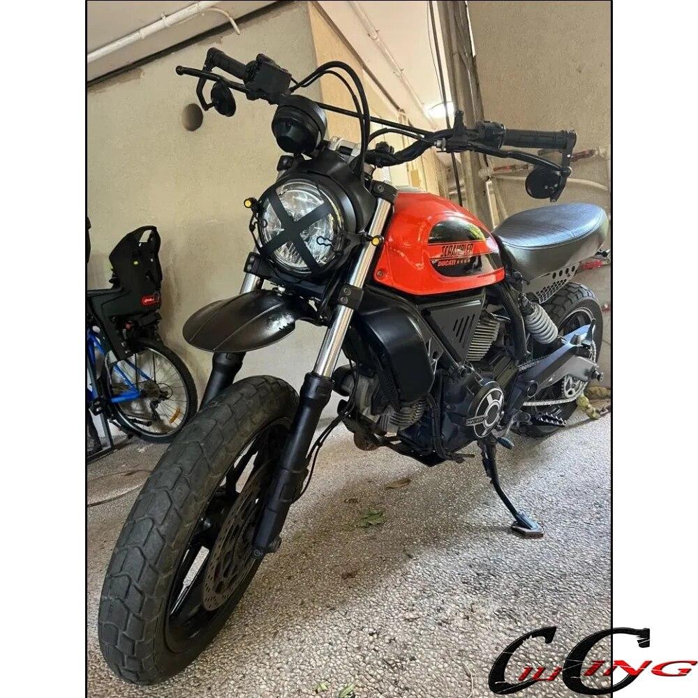 

Переднее крыло мотоцикла, подходящее для Ducati Scrambler 400 Sixty2 2016-2023 2022, оригинальный дизайн