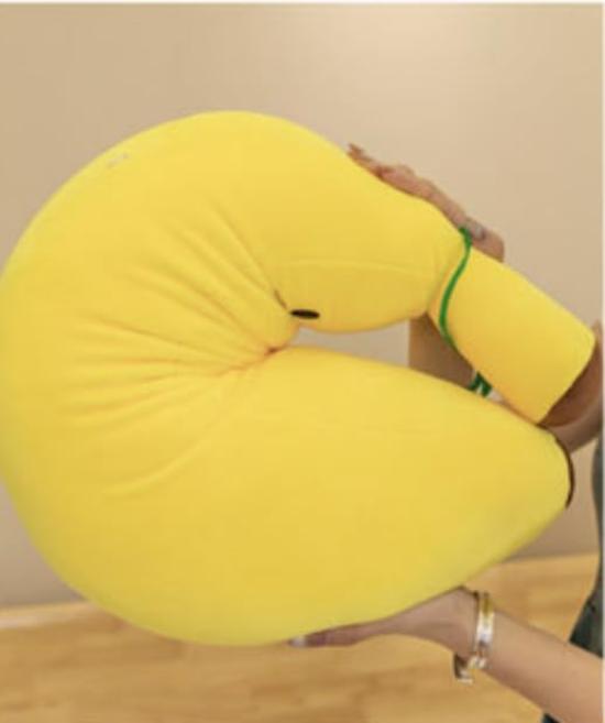 [Mui Bien] Banana Body Pillow, 80cm, Extra Large  Plush Cushion, Body Pillow, Birthday Gift, Fun Item, Cute Decor