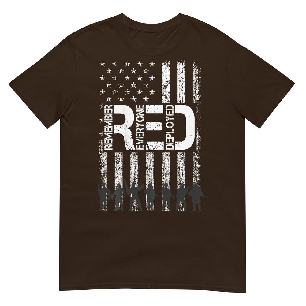 On Fridays We Wear Red Military Veteran Day Us Flag Back TShirt