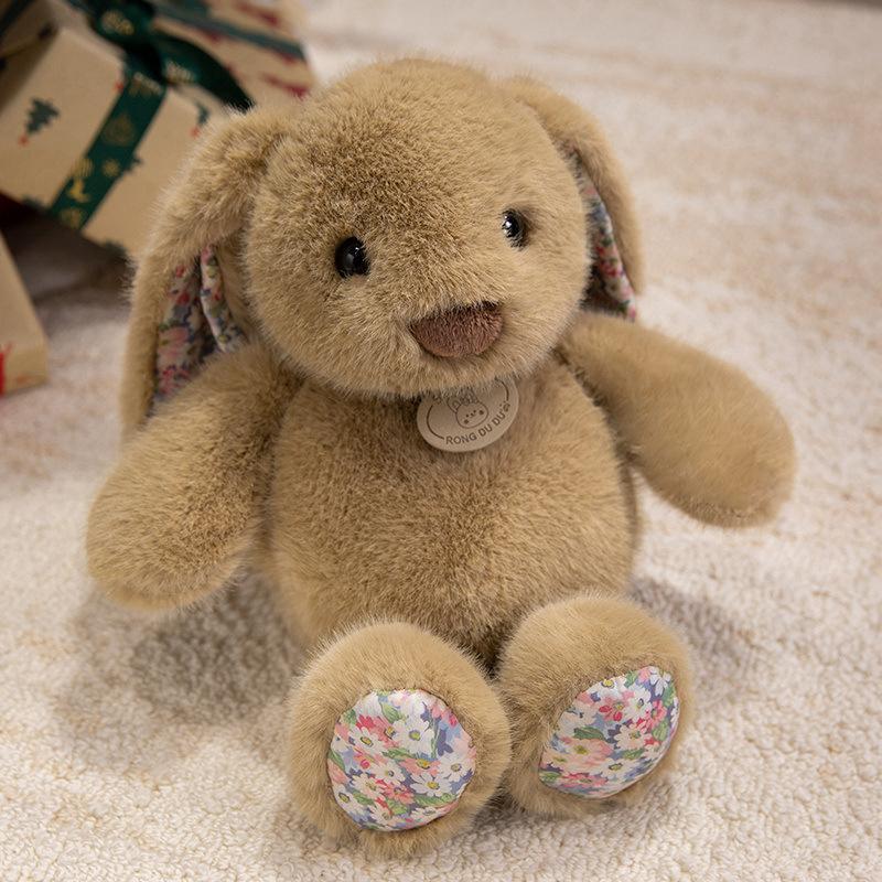 

Floral Sagging Rabbit Plush Toy Long Ears Little White Rabbit Doll Floral Rabbit Rabbit Doll Children Comfort Doll Gift 30cm