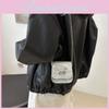Stylish Mini Chain Shoulder Bag 2024 Fashionable Chic Design For Daily Use In Black Silver And Pink