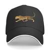 Modern Spotted Wild Cat Silhouette Sandwich Baseball Cap Sun Cap Outdoor Workouts Hat