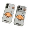 Cartoon Cow Horn Space Shell - Transparent Drop-Proof Case Compatible with Apple 17 Pro Max & 16, Fits 14/13 Pro