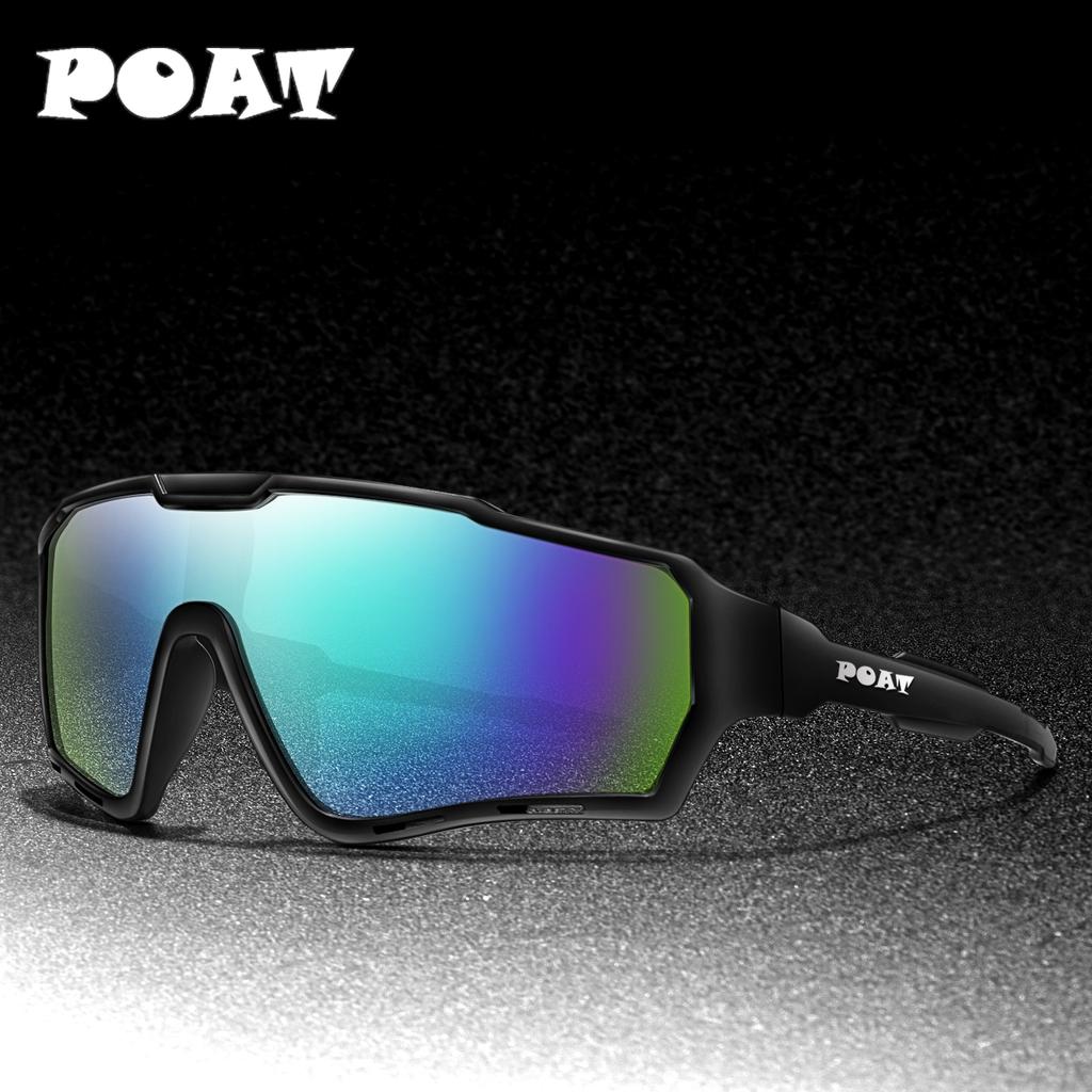 POAT Brand Sunglasses Men Women Big Frame Outdoor Sport Cycling Road Windproof Luxury Eyewear Fashion Driving Travel Goggles