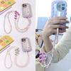 Beaded Crossbody Phone Chain Diagonal Lanyard DIY Mobile Phone Chain  Bag Straps