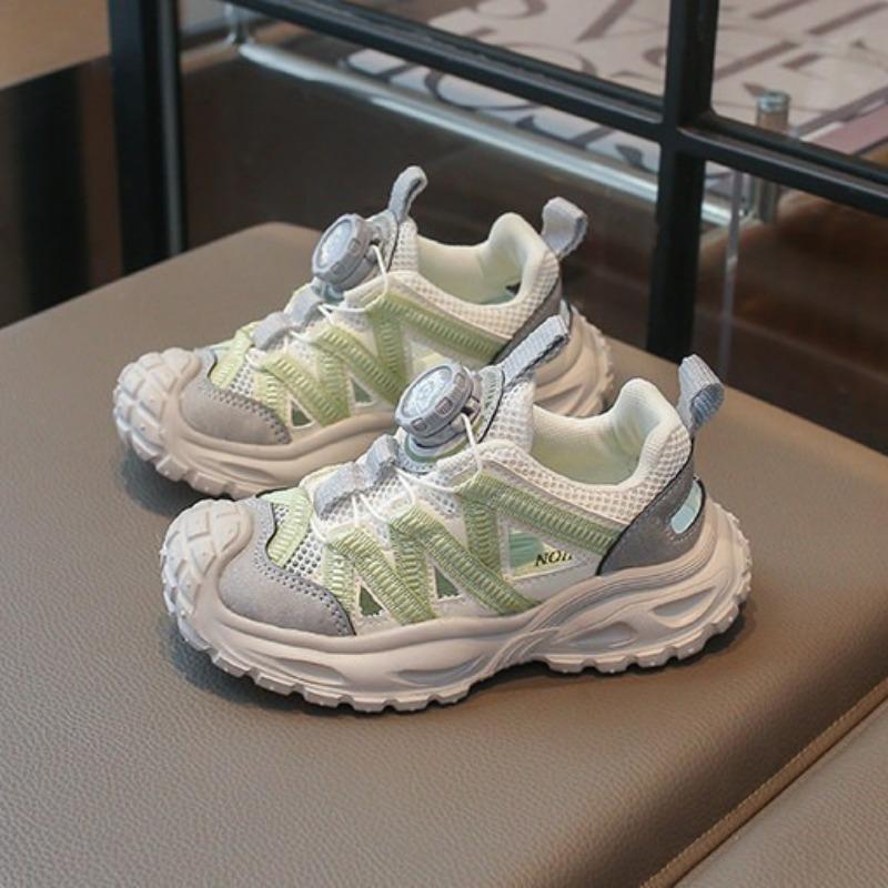Kids Summer Lightweight Sneakers Breathable Mesh Dad Shoes Running Single‑Mesh Sports Shoes