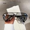 Velké vintage sluneční brýle Muži Ženy Móda Polarizované fotochromatické stínítka Brýle Double Bridge Řidičské sluneční brýle