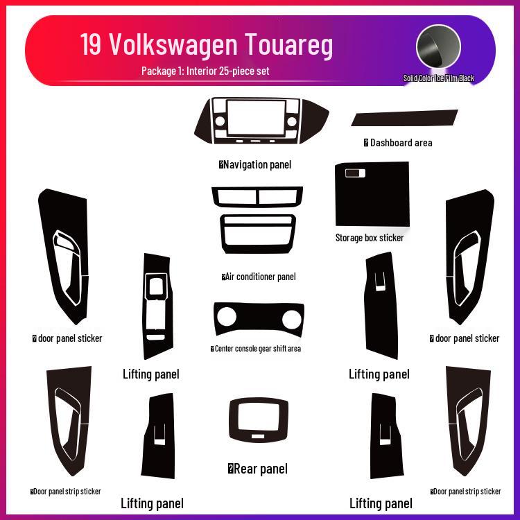 Volkswagen T-Cross Center Console Anti-Kick, Anti-Scratch Protective Film