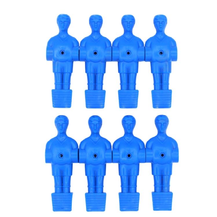 Set med 8 miniatyr fotbollsspelare Ersättningsdel för bordsfotbollsfigur Fotbollsspelare Figurer för Bordsfotbollsspel
