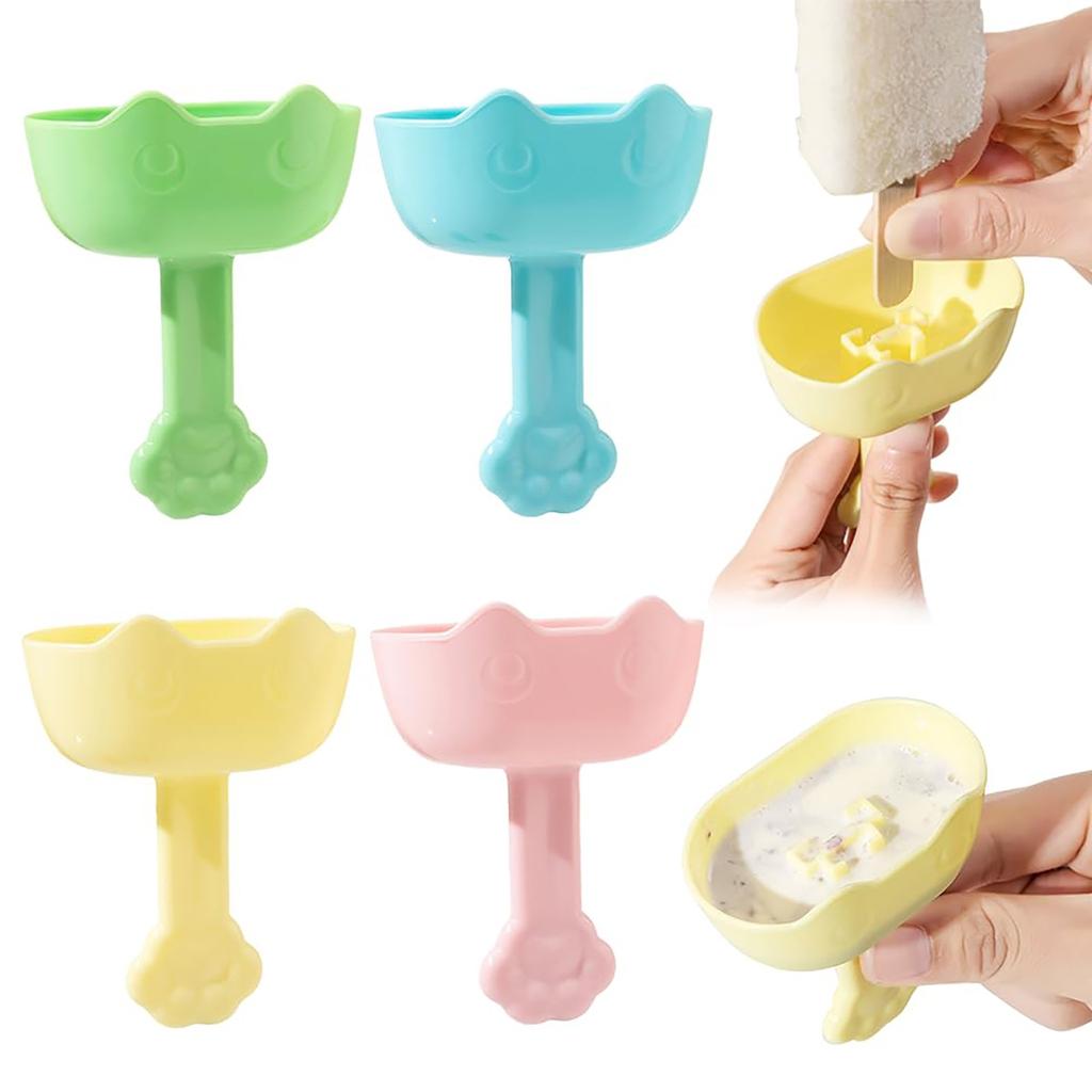 Antis  Popsicle Holder, Reusable Popsicle Holder With Slotted Popsicle