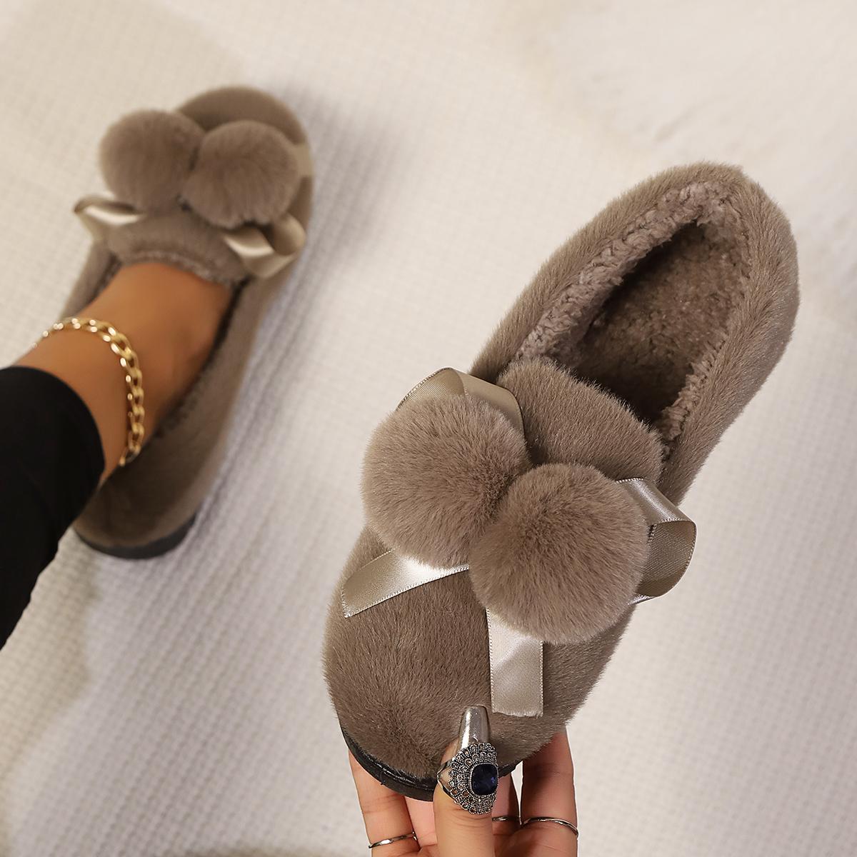 

Модные женские удобные утолщенные теплые зимние уличные низкие туфли универсальные мягкие туфли на плоской подошве 41 коричневый