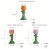 Set Of Colorful Candlesticks, A Set Of Retro Aromatherapy Tall Candlesticks In A French Style, High-End Home Colorful Candlesticks