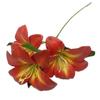 6pcs Artificial Nepenthe Plant Branch 3 Heads Real Touch 3D Printing Day Lily Flower Stem