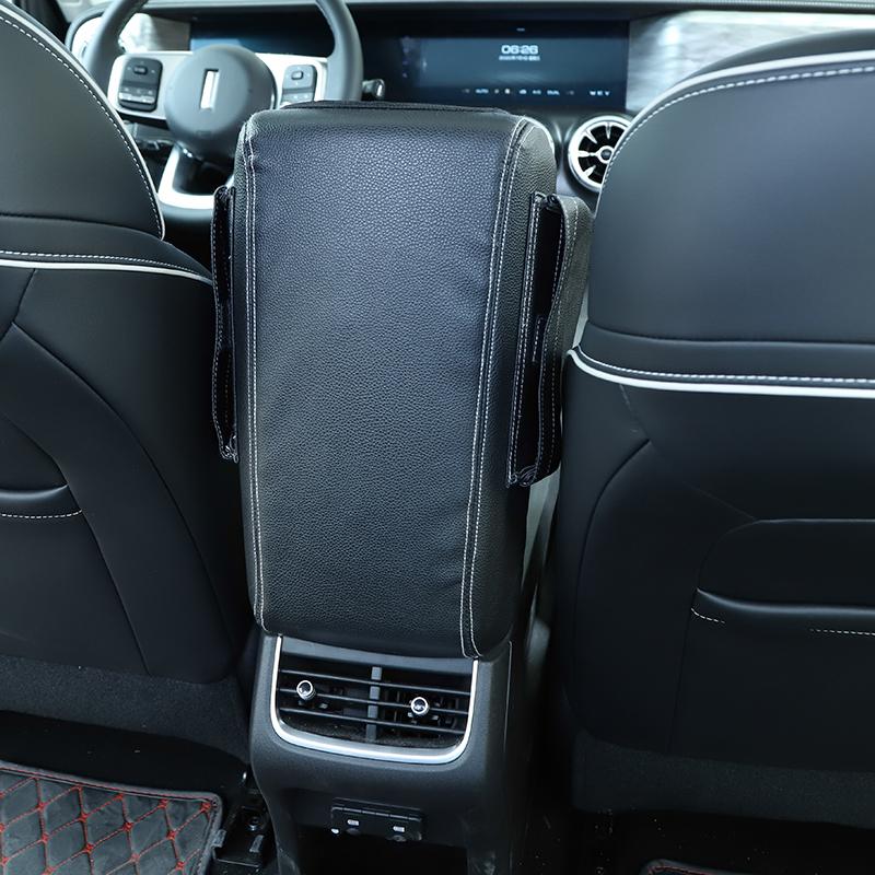 Center Console Leather Armrest Box Cover Pad With Storage Bag For TANK 300 TANK300 2021 Up Car Interior Accessories